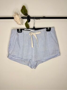 Solid & Striped Rolled Hem Linen Shorts